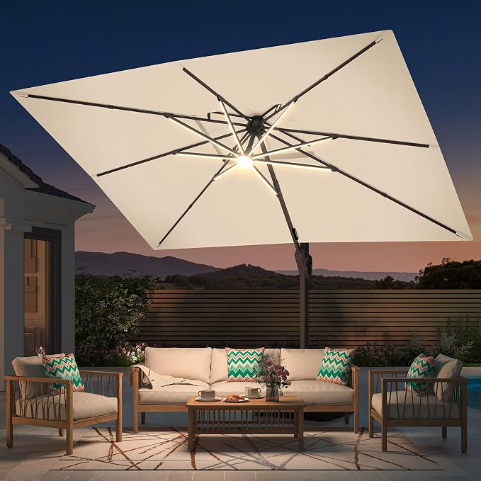 Deconk 10' X 13' Patio Cantilever Outdoor Umbrella - Image 2