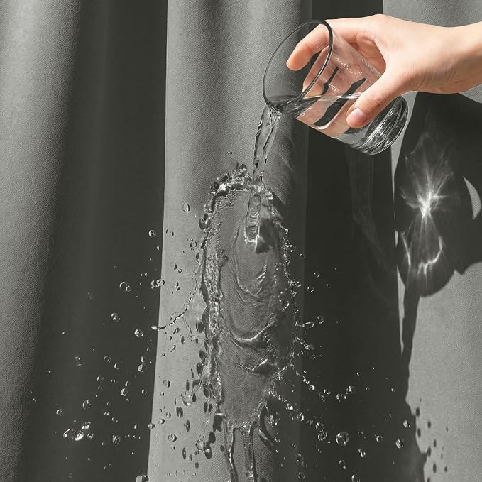 Outdoor Curtains for Patio 52x84 Inch Grey, 1 Panel | Waterproof Outdoor Patio - Image 4