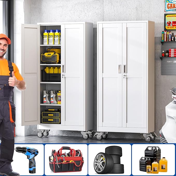 GAIOUS Metal Garage Storage Cabinet - Image 6