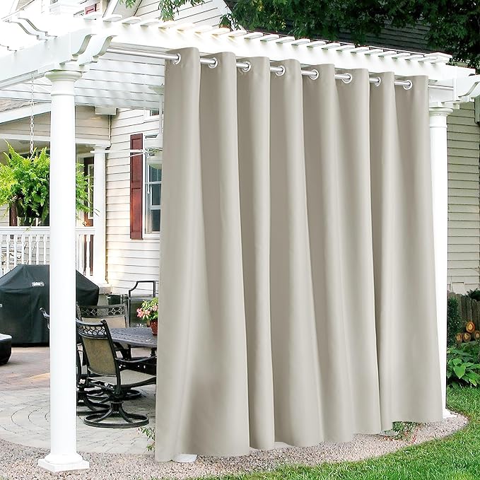 RYB HOME Extra Wide Outdoor Curtains by RYBHOME