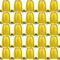 KUUQA 60Pcs Yellow Drawstring Backpacks - Gym, Travel, Storage Bags