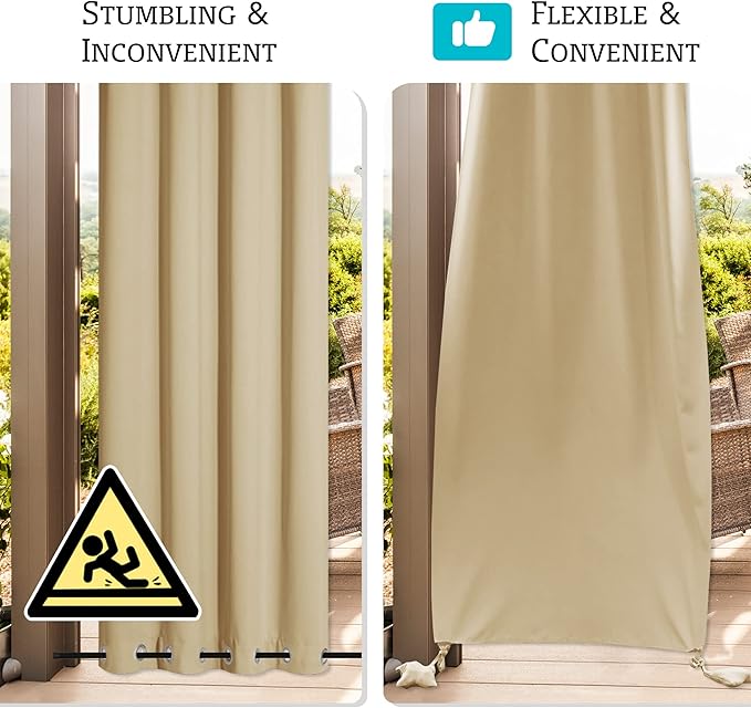 RYB HOME Extra Wide Outdoor Curtains - Image 5