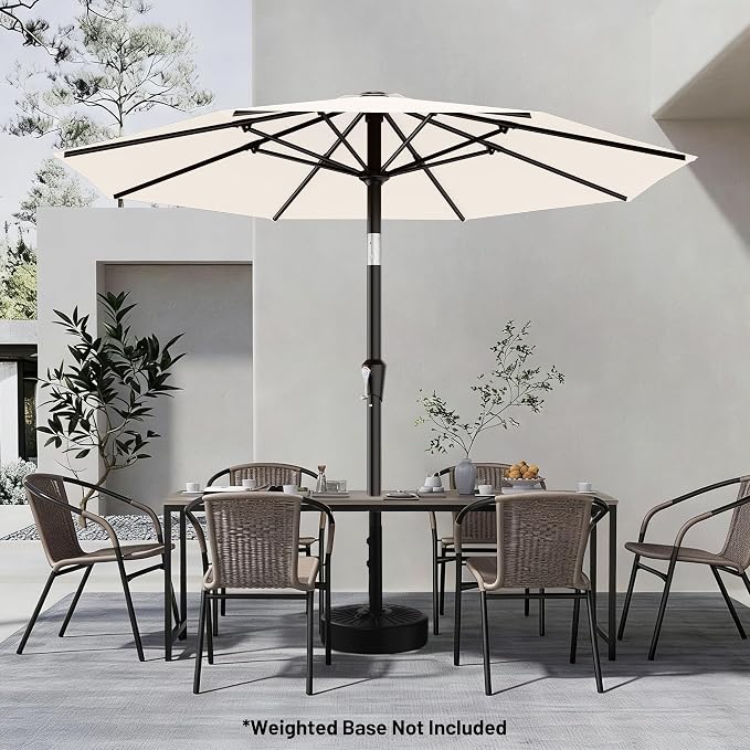9 FT Patio Umbrella for Outdoor, Outdoor Table Umbrella - Image 5