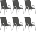 Amopatio Patio Chairs Set of 6, Stackable Outdoor Dining Chairs by Amopatio