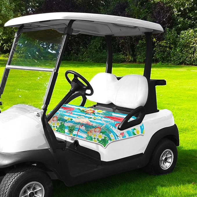 Golf Cart Seat Covers, Golf Cart Seat Towel Blanket, Suitable Yamaha, EZGO, Club Cars, Icon and More 2-Seats Cart, 100% Microfiber, Essential Golf Cart Accessories, 51'' x 31''