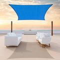 Colourtree CTAPR1220 Custom Size 11' x 21' Blue Sun Shade Sail Canopy UV Block by ColourTree