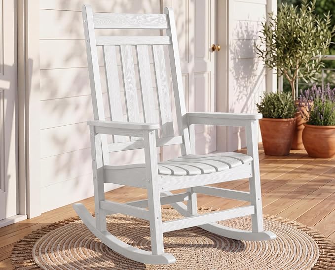 SERWALL Outdoor Rocking Chair, Oversized Rocking Chair by SERWALL