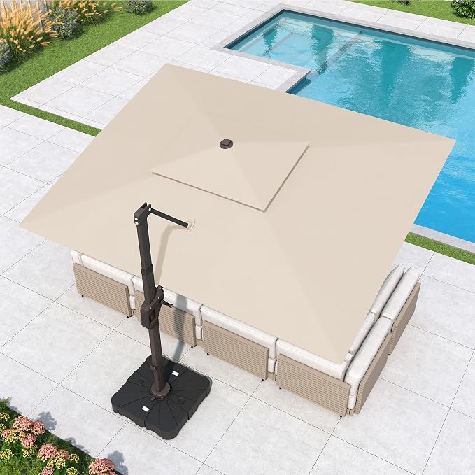 10x13 FT Outdoor Cantilever Patio Umbrella - Image 2