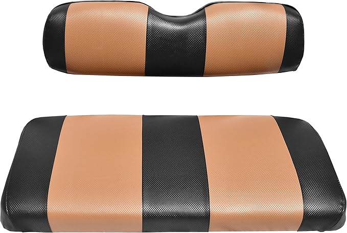 Club Car Post-2000 DS Golf Cart Front Replacement Seat Cover Set Made with Marine Grade Vinyl - Staple On Installation