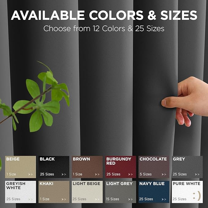 Joydeco Blackout Patio Sliding Door Curtains, Privacy Room Divider Curtains | - Image 7