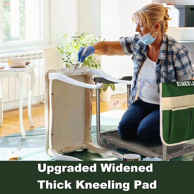 Foldable Garden Kneeler Seat Heavy Duty Gardening Stool - Image 5