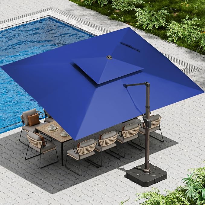 10 X 13 FT Cantilever Patio Umbrella Outdoor by Ombrellon