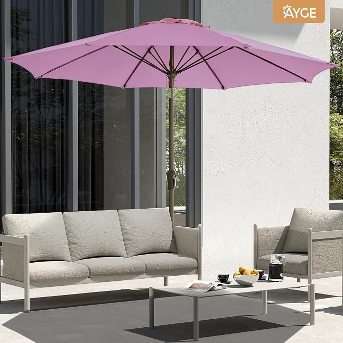 Ayge Patio Umbrella 9FT Outdoor Umbrella Patio Table - Image 3