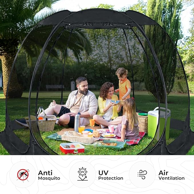 Alvantor Pop Up Screen House Tent, Instant Outdoor Gazebo - Image 5