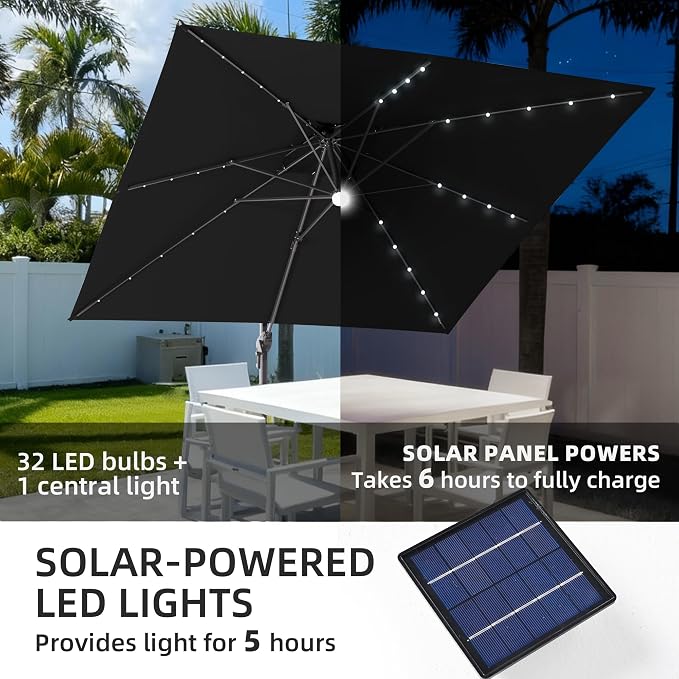 JZ-DZS Cantilever Patio Umbrella - Image 7