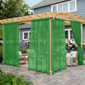 Outdoor Sheer Curtains for Patio Waterproof, 2 Panels Rod Pocket Indoor/Outdoor by Awnmeow