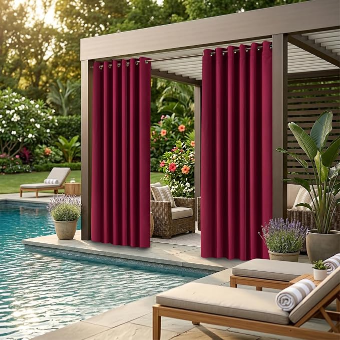 DIVA EN CAMINO DEC Outdoor Patio Curtain Waterproof Darkening Thermal Insulated - Image 2