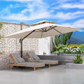 10' X 13' Outdoor Patio Umbrella Large Rectangle Cantilever Umbrella by ORYNTREX