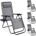 NEWBULIG Zero Gravity Chairs Set of 4, Folding Lounge Recliner Chair | Portable by NEWBULIG