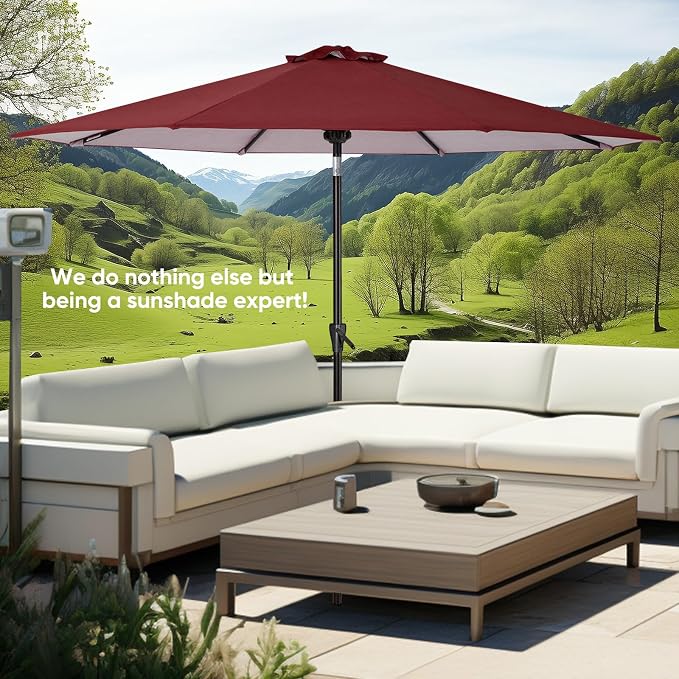 Tempera Patio Market Outdoor Table Umbrella - Image 6