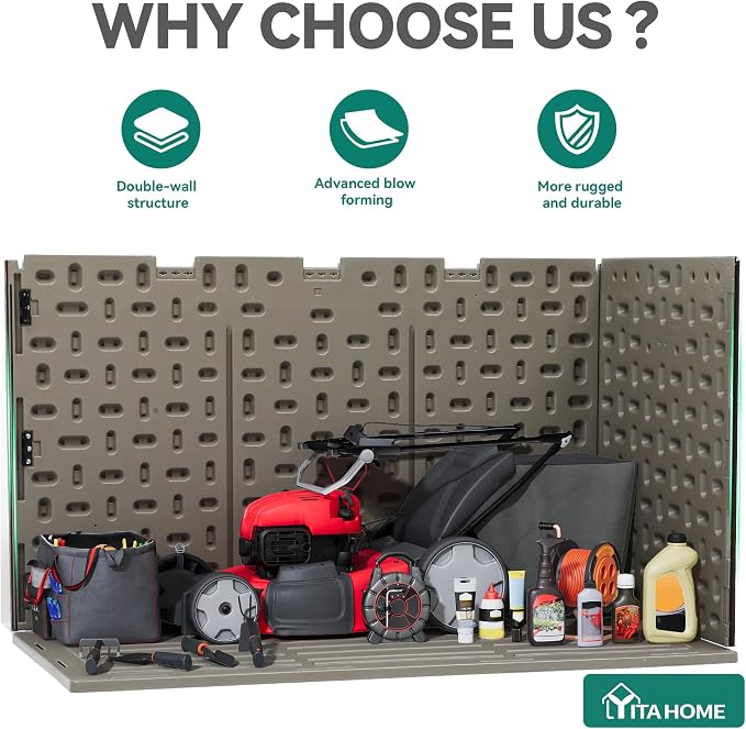 YITAHOME 220 Gallon Double-Wall Deck Box - Image 2