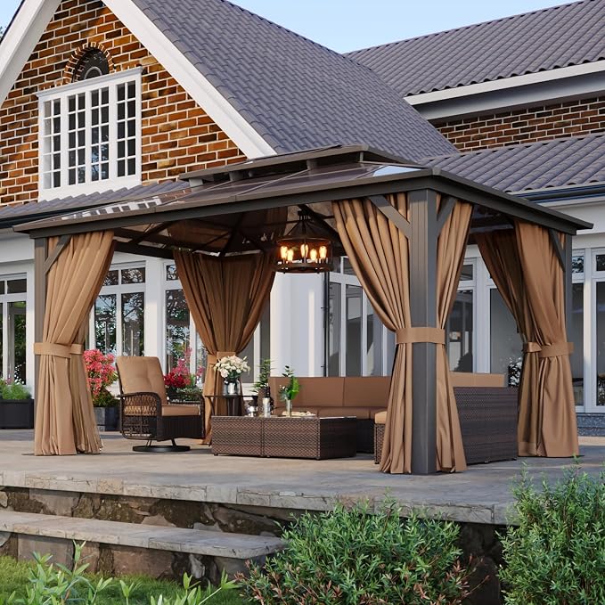 Aoxun 10'x14' Hardtop Gazebo - Image 3