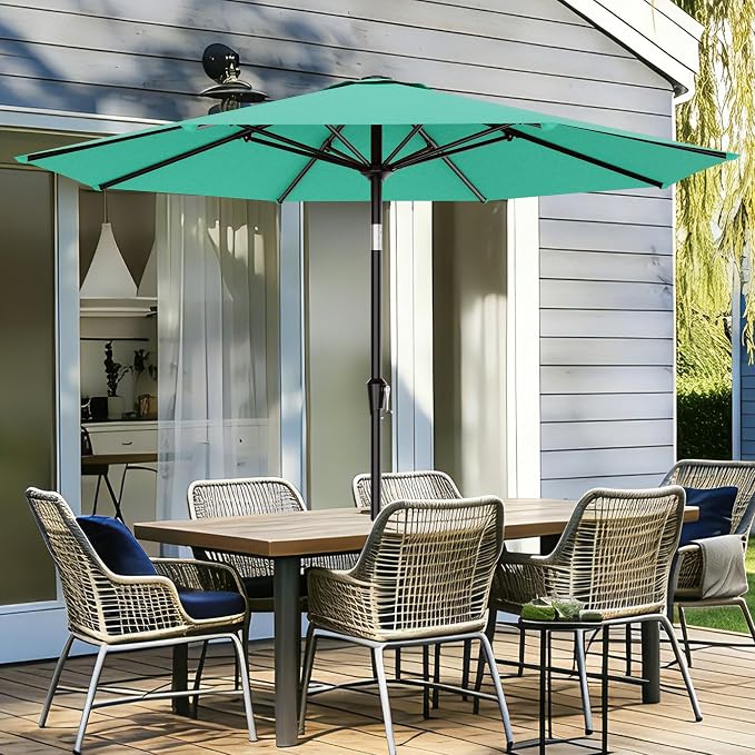 9 FT Patio Umbrella for Outdoor, Outdoor Table Umbrella - Image 2