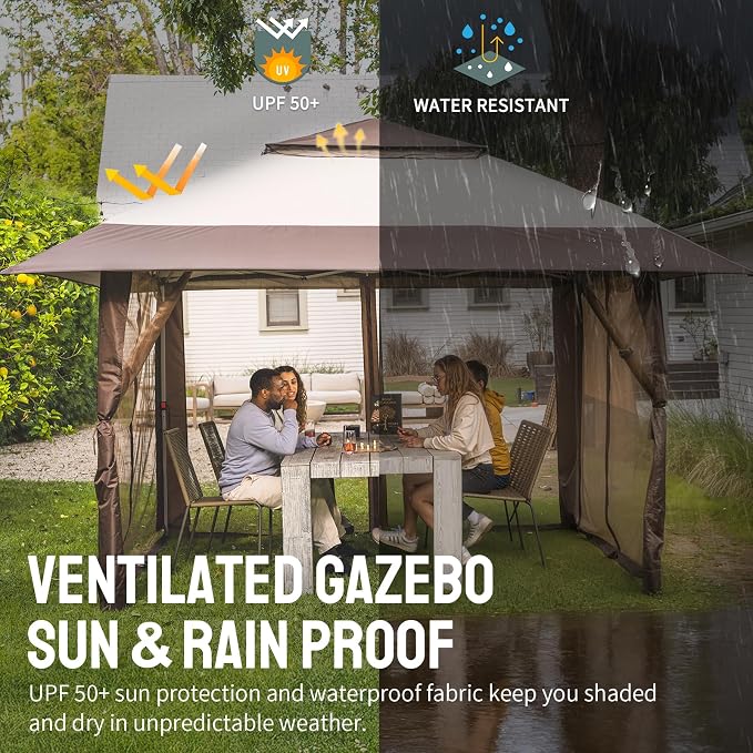 CROWN SHADES 13x13 Pop Up Gazebo - Image 7