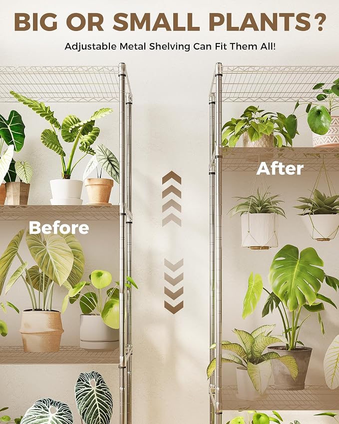 GENTINGBRO Large Plant Shelf Indoor Plant Stand Outdoor 4 Tier - Image 3