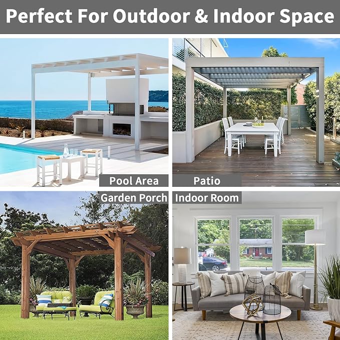Easy-Going 100% Waterproof Outdoor Curtains 54x96 inch, Gazebo and Pergola 2 - Image 6