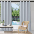 Waterproof Curtains for Patio W52 x L108 Inch Greyish White, 1 Panel | Light by StangH