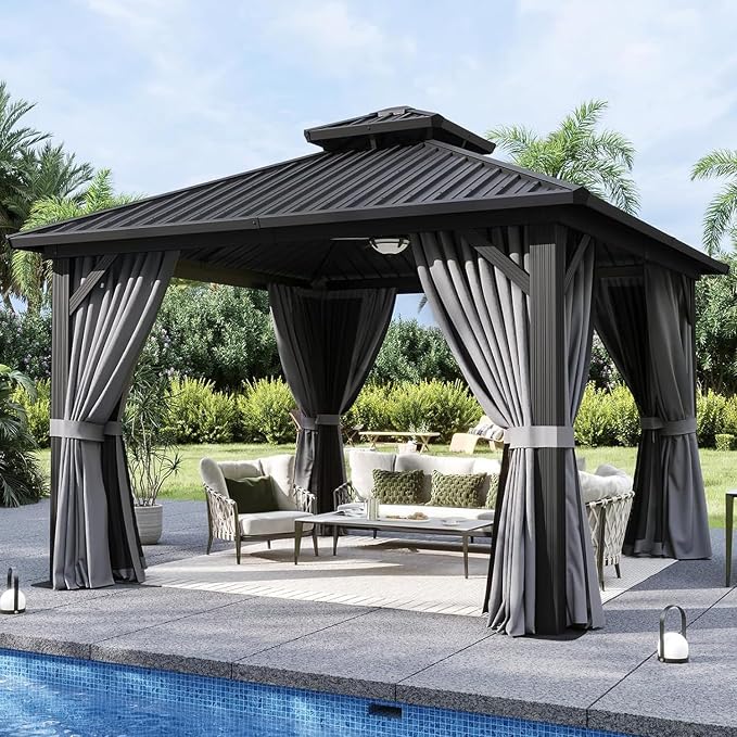 Aoxun Gazebo 12x12 Hardtop Gazebo by Aoxun