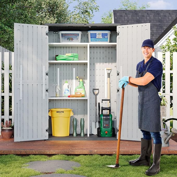 Aoxun 64 Cu.Ft Resin Storage Shed - Image 3