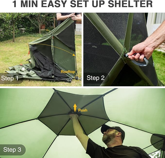 EVER ADVANCED Pop up Screen House Tent - Image 2