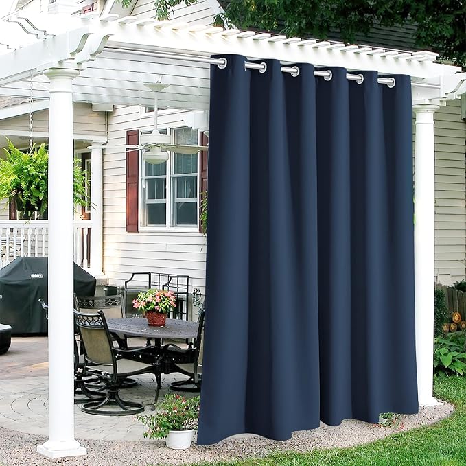 RYB HOME Outdoor Curtains for Patio Waterproof Privacy Thermal Insulated | by RYBHOME
