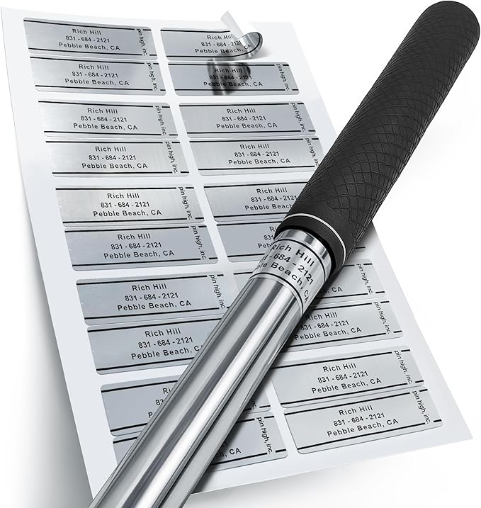 Golf Essentials: Personalized ID Labels, Pro Scorecards & Game Guides. Weatherproof Accessories for Club Tracking, Stat Logging & Wagering