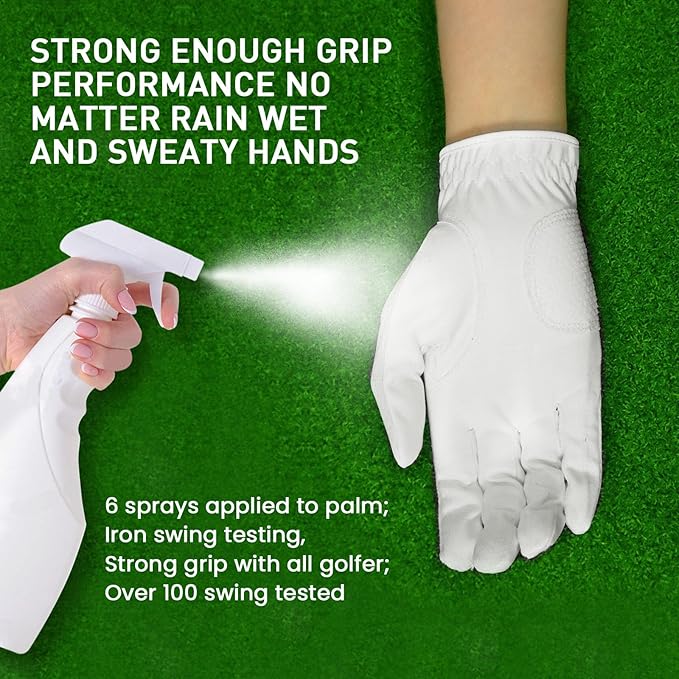FINGER TEN Womens Golf Glove Right Handed Golfer Left Hand Rain Grip Hot Wet All Weather Value 2 Pack, Golf Gloves Breathable Flexible for Ladies Women