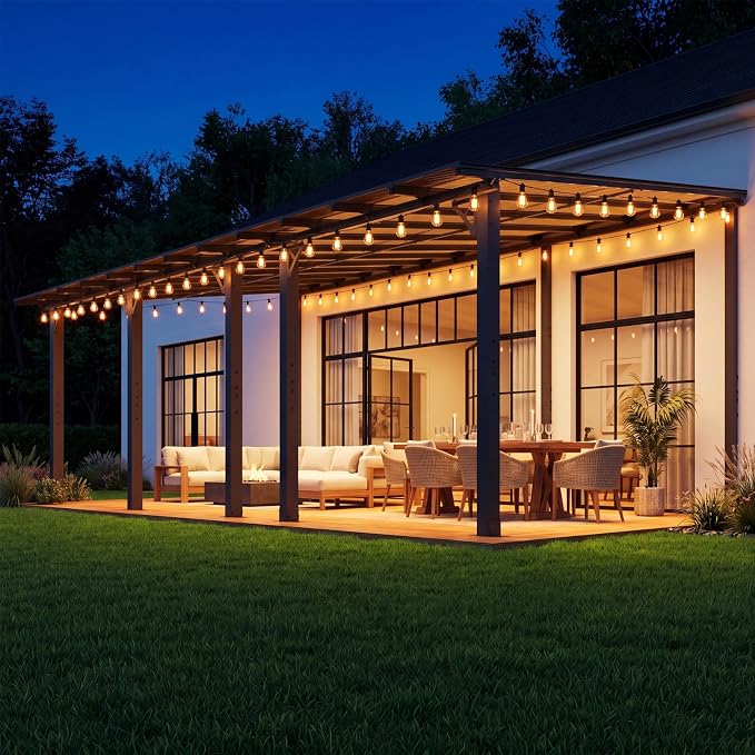Aoxun 24’x10’ Gazebo for Patio, Gazebo Pergola - Image 8