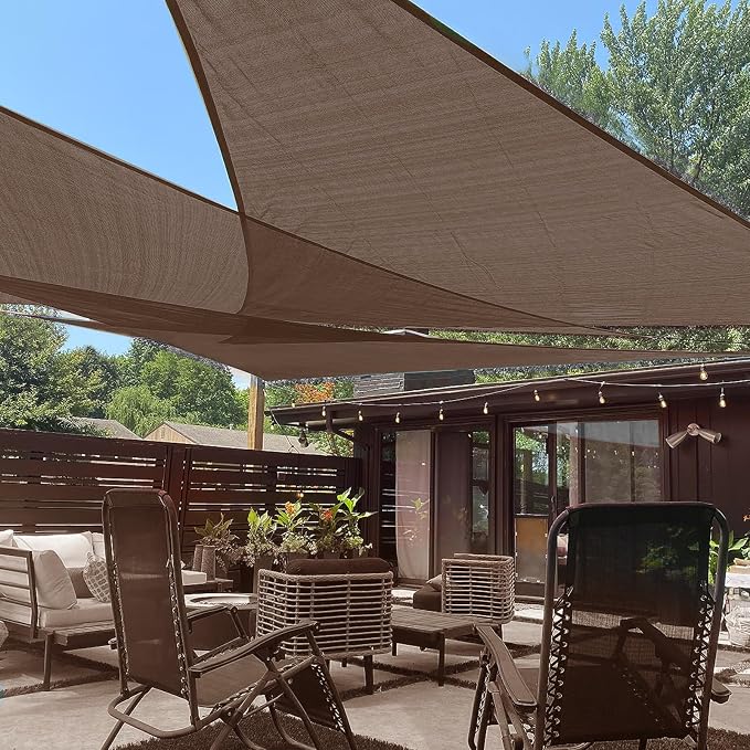 LOVE STORY Custom Size 6' x 7' x 9.2' Sun Shade Sail by LOVESTORY