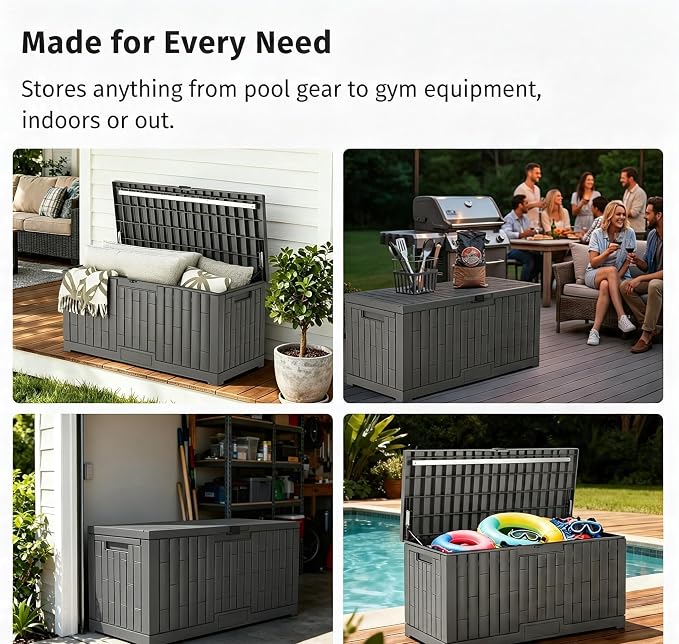 120 Gallon Resin Deck Box, Package Delivery Box - Image 7