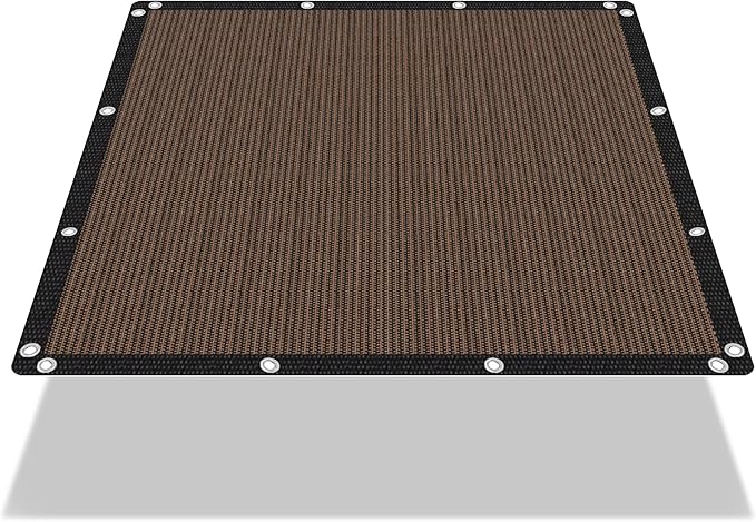 90% Shade Cloth Sun Shade Fabric Privacy Screen Shade Cover by eMeritDirect