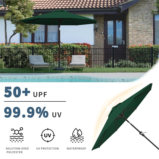 10FT Patio Umbrella, Outdoor Umbrella - Image 3