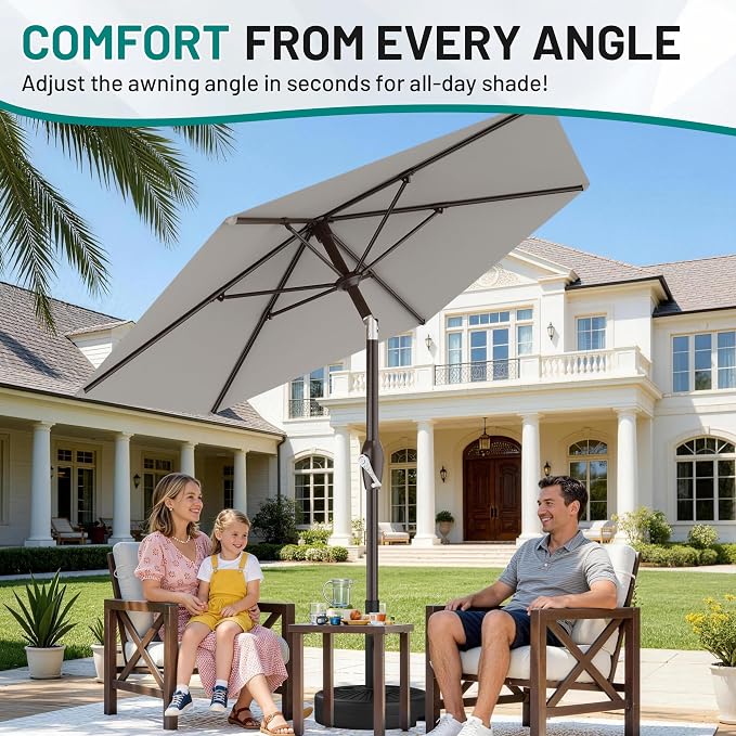 7.5FT Patio Umbrella Table Market Umbrella - Image 6