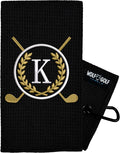 Wolf Golf Towels Monogrammed Personalized Golf Towel | Custom Golf Towels for Golf Bags for Men or Women