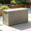 Outdoor Deck Storage Box, Resin Deck Boxes Indoor and outdoor, Waterproof by NBYSGO