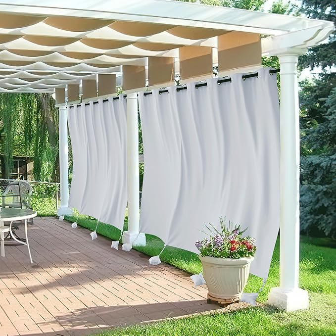 RYB HOME Extra Wide Outdoor Curtains by RYBHOME