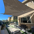 Sun Shade Sail 6'x8'x10' Brown Triangle Shade Cover Custom Size | 95% UV Block by SUNLAX