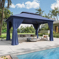 12'x10' Gazebo, Metal Frame Canopy by Breezestival