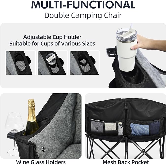 Heated Double Camping Chair - Image 5