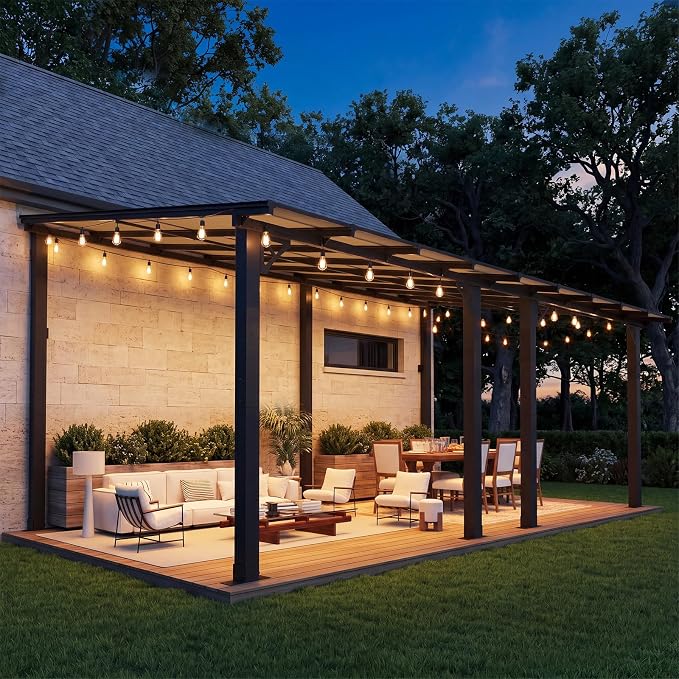 Aoxun 18’x10’ Gazebo for Patio, Gazebo Pergola - Image 10